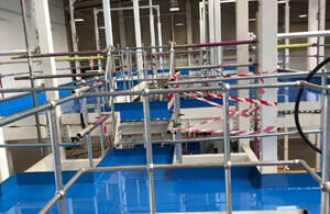 3-4mm polyurethane self-smoothing system installed in a food and beverages manufacturer in the UK.