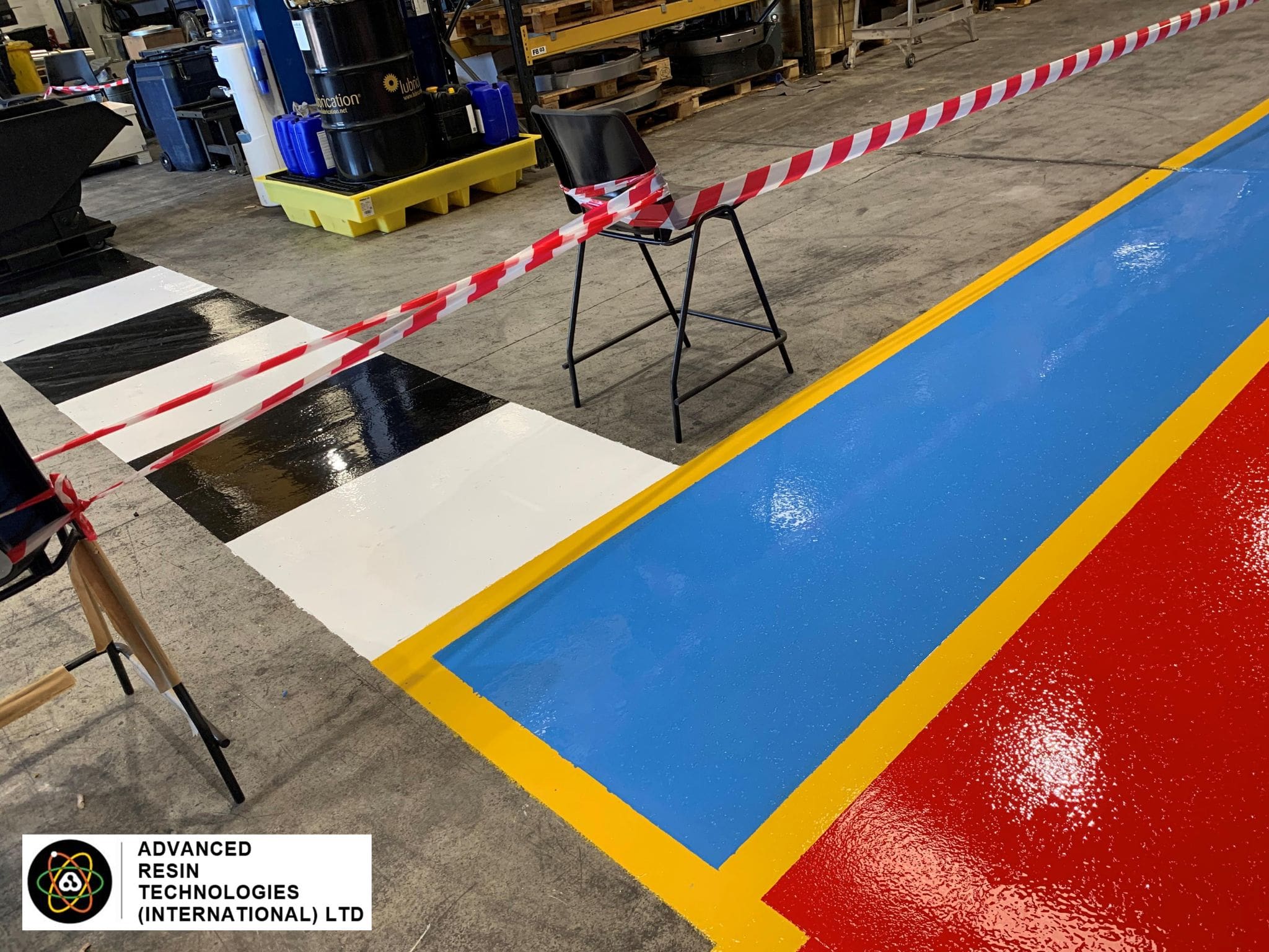 A distinctive and well designed epoxy resin flooring that was installed quickly and efficiently with minimal downtime