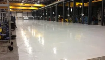industrial epoxy floor coating incorporated by Advanced Resin Technologies in a warehouse environment